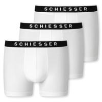 3-pack heren boxershorts 95/5 - Katoen - Mannen ondergoed Biologisch katoen - Elastische band - Duurzaam - S - Wit - Onderbroek heren heren heren - thumbnail