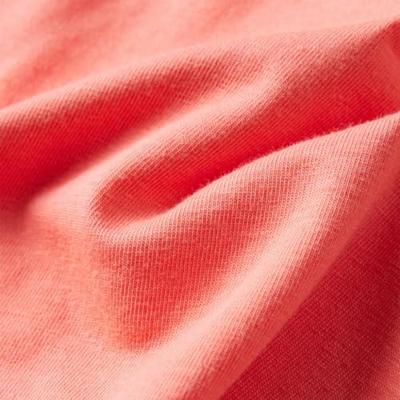 Kindershirt met lange mouwen hertenprint 104 koraalkleurig Kindershirt met lange mouwen hertenprint 104 koraalkleurig