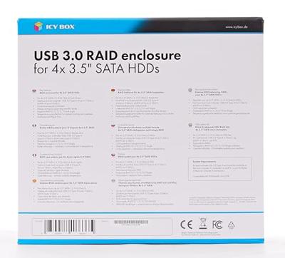ICY BOX IB-RD3640SU3 4x3,5 behuizing JBOD of RAID - thumbnail