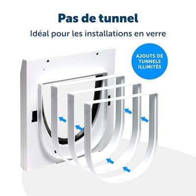Staywell 915 Manual 4 way locking catflap kattenluik - Grijs Grijs - thumbnail