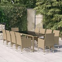 11-delige Tuinset poly rattan beige - thumbnail