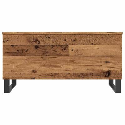 Salontafel 90x44,5x45 cm bewerkt hout oud houtkleurig