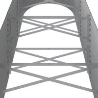 Plantenbak 296x80x68 cm gepoedercoat staal antracietkleurig - thumbnail