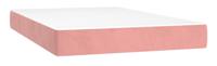 Boxspring met matras fluweel roze 140x190 cm - thumbnail