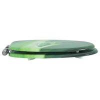 VidaXL Toiletbril met soft-close deksel waterdruppel mdf groen - thumbnail