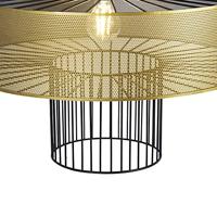 QAZQA Design hanglamp goud met zwart 50 cm - Tess - thumbnail