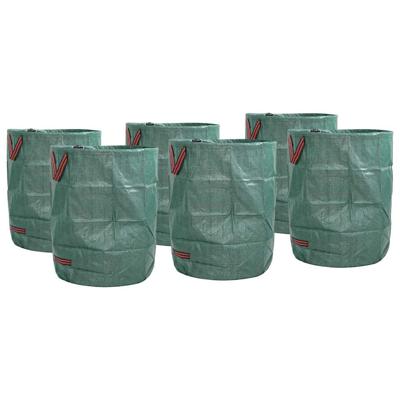 Tuinafvalzakken 12 pcs Groen 66 x 66 x 83,5 cm Polypropyleen