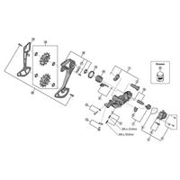 Shimano Axle Unit for RD-M8100/8120 Rear Derailleur Bracket - thumbnail