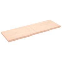 Wandschap 180x60x(2-6) cm onbehandeld massief eikenhout - thumbnail