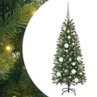 Kunstkerstboom met 150 LED met standaard Groen 120 cm PE en PVC - thumbnail