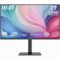 MSI Modern MD272UPHG 27 inch UHD Office Monitor - 3840 x 2160 IPS Panel, 60Hz, Eye-Friendly Screen, VESA Mountable, 4-weg verstelbaar - HDMI 2.0b, DisplayPort 1.4a, Type-C, USB-B, USB-A - thumbnail