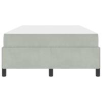Bedframe met matras Wit en lichtgrijs 120 x 190 cm Fluweel - thumbnail