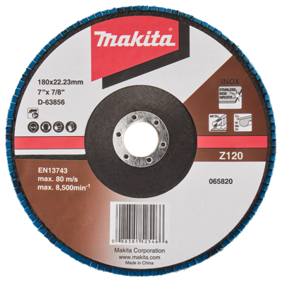 Makita Accessoires Lamellenschuurschijf 180mm Z120 - D-63856-10 D-63856-10