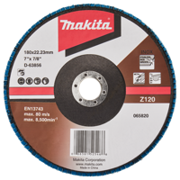 Makita Accessoires Lamellenschuurschijf 180mm Z120 - D-63856-10 D-63856-10 - thumbnail