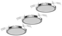 LightMe LM85660 Aqua LED-inbouwlamp Set van 3 stuks LED GX53 18 W Chroom - thumbnail