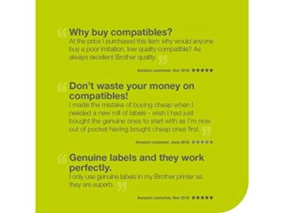 Brother DK-22246 Zwart op wit DK labelprinter-tape