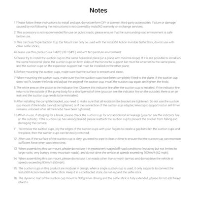 INSTA360 Triple Suction Cup Car Mount (Standard)