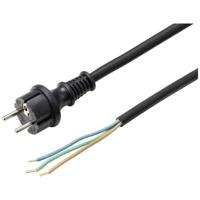 Sygonix SY-6029114 Aansluitkabel Stroom Zwart 10.00 m - thumbnail