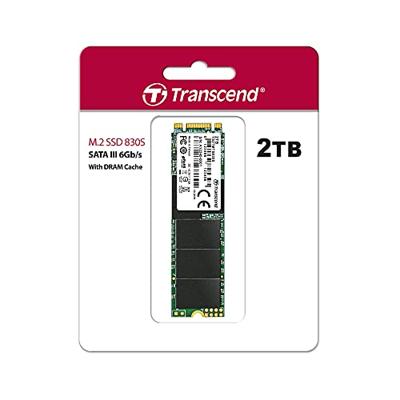 Transcend 830S 2 TB SATA M.2 SSD 2280 harde schijf M.2 SATA 6 Gb/s Retail TS2TMTS830S Transcend 830S 2 TB SATA M.2 SSD 2280 harde schijf M.2 SATA 6 Gb/s Retail TS2TMTS830S