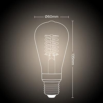 Philips Hue White 1-pack ST64 E27 Edison met zichtbare gloeidraad