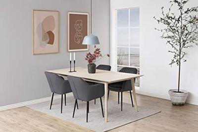 Sohome Eetkamerstoel 'Albin' Velvet, kleur Donkergrijs Sohome Eetkamerstoel 'Albin' Velvet, kleur Donkergrijs