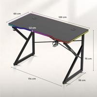 Huzaro Hero 1.7 RGB Black - gaming bureau - thumbnail