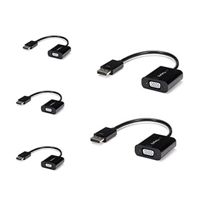 StarTech.com 5 stuks DisplayPort naar VGA-adapter - DisplayPort 1.2 naar VGA actieve adapter - Digital DP naar analoge VGA video converter dongle - DP stekker naar VGA-bus monitor adapter (DP2VGA3X5)