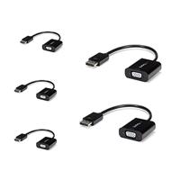 StarTech.com 5 stuks DisplayPort naar VGA-adapter - DisplayPort 1.2 naar VGA actieve adapter - Digital DP naar analoge VGA video converter dongle - DP stekker naar VGA-bus monitor adapter (DP2VGA3X5) - thumbnail