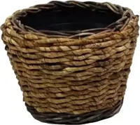 Rotan Drypot Abaca plantenmand 33x24cm - thumbnail