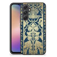Samsung Galaxy A54 Bloemen Hoesje Beige Flowers - thumbnail