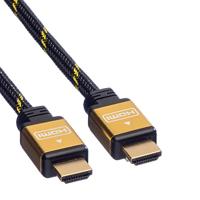 ROLINE GOLD HDMI HighSpeed Kabel met Ethernet, M-M, 2 m - thumbnail
