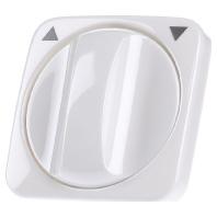 Busch Jaeger WIT afdekplaat + knop draaischakelaar - 4692065 - thumbnail