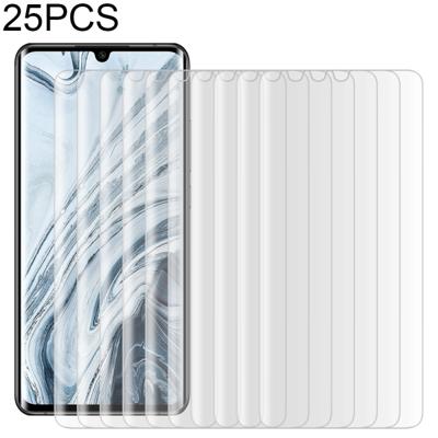 25 PC's voor Xiaomi Mi Note 10 Pro 9H HD 3D Curved Edge Tempered Glass Film (Transparant)