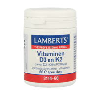 Vitamine D3 1000IE en K2 90mcg 60 Capsules - thumbnail