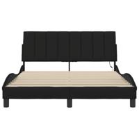 Bedframe zonder matras "Hanko" 120x200 cm stof zwart - thumbnail