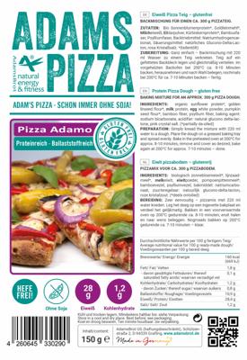 Adams Pizza Adamo Eiwit Pizzabodem