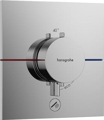 Hansgrohe ShowerSelect Comfort E thermostaat inbouw voor 1 functie en extra uitgang, chroom