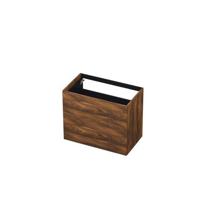 INK - Onderkast 2 Laden Push To Open 65cm Hout Decor - 800x450x650 Mm - Noten