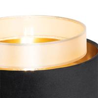 QAZQA Moderne tafellamp zwart met goud - Elif - thumbnail