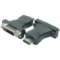 LogiLink AH0002 DVI / HDMI Adapter [1x DVI-bus 24+1-polig - 1x HDMI-stekker] Zwart 0 mm - thumbnail