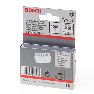 Bosch Accessories 2609200217 Nieten met fijn draad Type 53 1000 stuk(s) Afm. (l x b) 14 mm x 11.4 mm