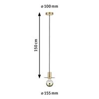 Paulmann Stian 79755 Hanglamp LED E27 Messing (geborsteld) - thumbnail