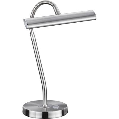 LED Bureaulamp 4W Dimbaar - Warm Wit 3000K - Mat Nikkel Aluminium