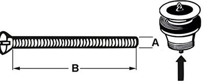 Cornat Vervangschroef Voor Afvoerplug - TEC317407
