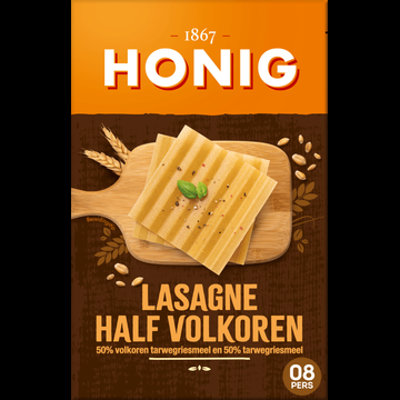 Honig Lasagne Half Volkoren 250 g bij Jumbo