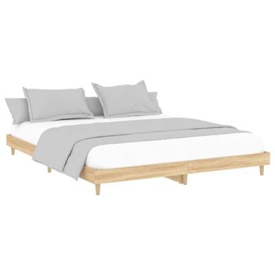 Bedframe zonder matras hout sonoma eikenkleurig 120x200 cm
