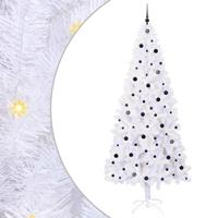 Kunstkerstboom met 300 LED Wit 240 cm PVC en staal - thumbnail