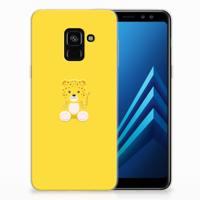 Samsung Galaxy A8 (2018) Telefoonhoesje met Naam Baby Leopard - thumbnail
