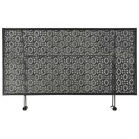 Salontafel vintage stijl inklapbaar 100x50x45 cm metaal zwart - thumbnail