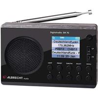 Albrecht DR 70 Transistorradio DAB+, VHF (FM) Zaklamp Zwart - thumbnail